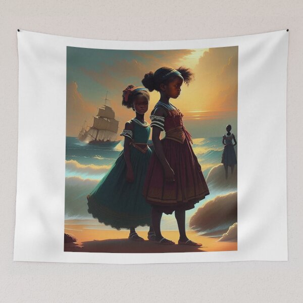 Item preview, Pretty African girls on the beach designed and sold by Bernsteinhaus.