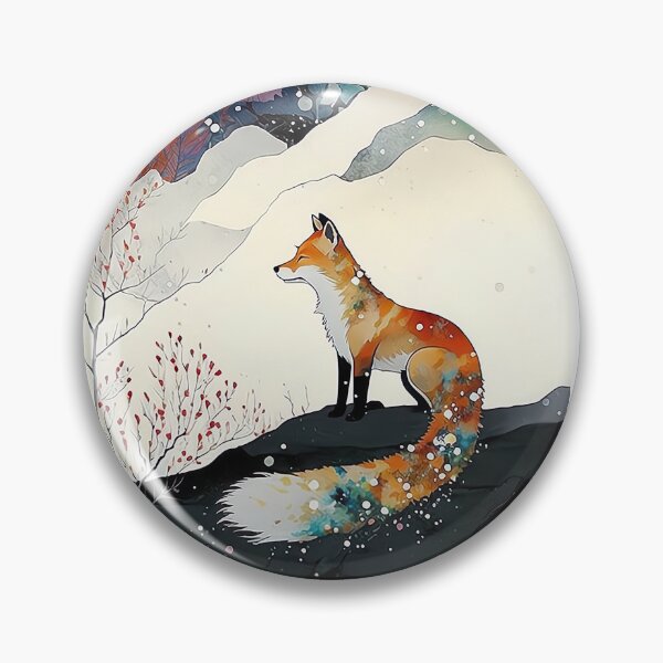 Item preview, Hermosa ilustración de zorro y naturaleza designed and sold by MuaveMotifs.