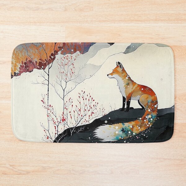 Item preview, Beautiful Fox and Nature Illustration designed and sold by MuaveMotifs.
