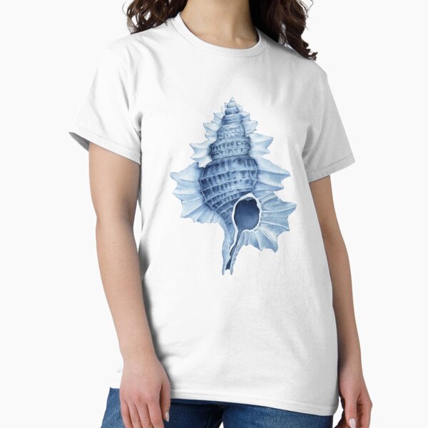 Item preview, Blue watercolour seashell.  designed and sold by InnaPatiutko.