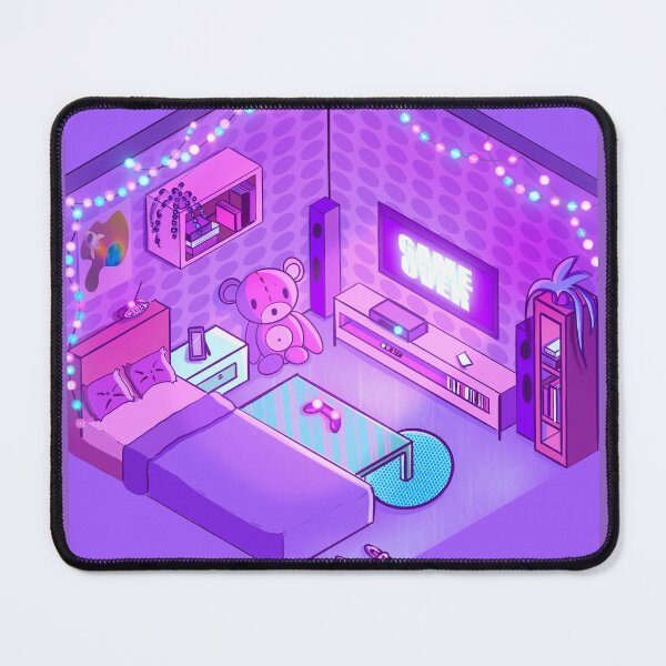 Item preview, Neon gamer room bedroom designed and sold by Kroshkacahes.