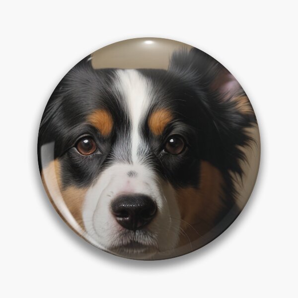 Artikelvorschau, Canine Majesty: Miniature American Shepherd Portrait entworfen und verkauft von DavesDogShop.