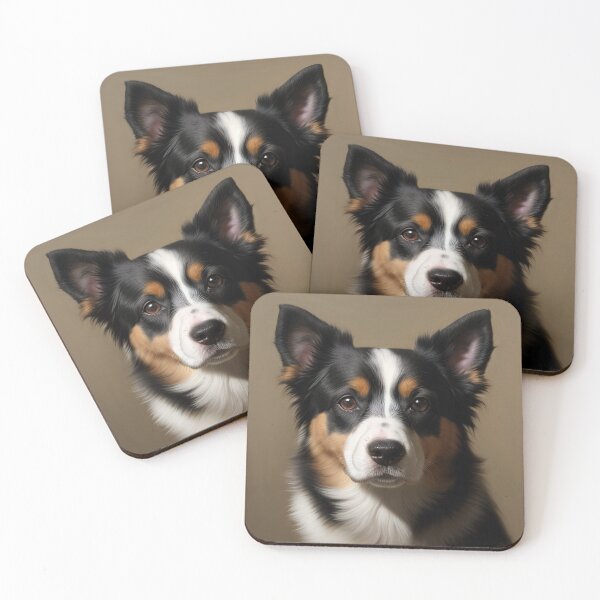 Item preview, Canine Majesty: Miniature American Shepherd Portrait designed and sold by DavesDogShop.