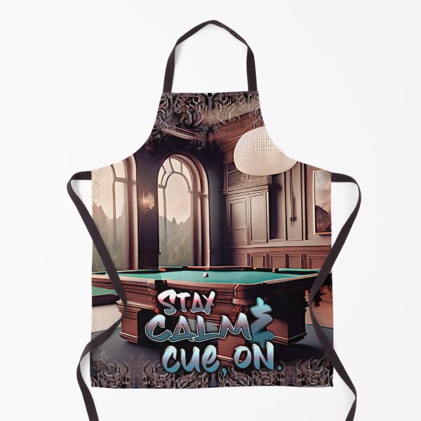 Item preview, Stay calm and cue on (billiards) designed and sold by jeremy burt.
