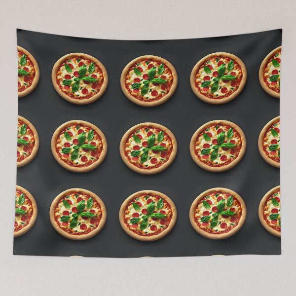Item preview, Peperoni Pizza Pattern - Black BG designed and sold by JoanNinjaHen.