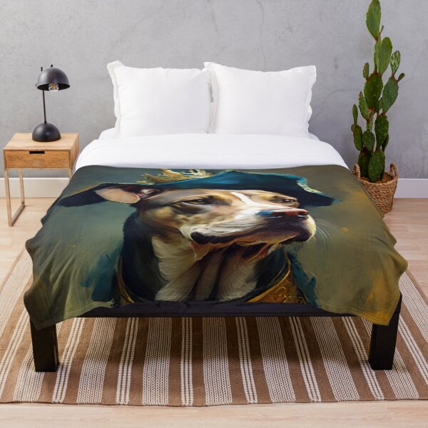 Item preview, DOG Portrait, Pet Portrait Royal, Renaissance Animal Painting, Pet Lover Gif, AI art, Print Art designed and sold by XIX361ART.
