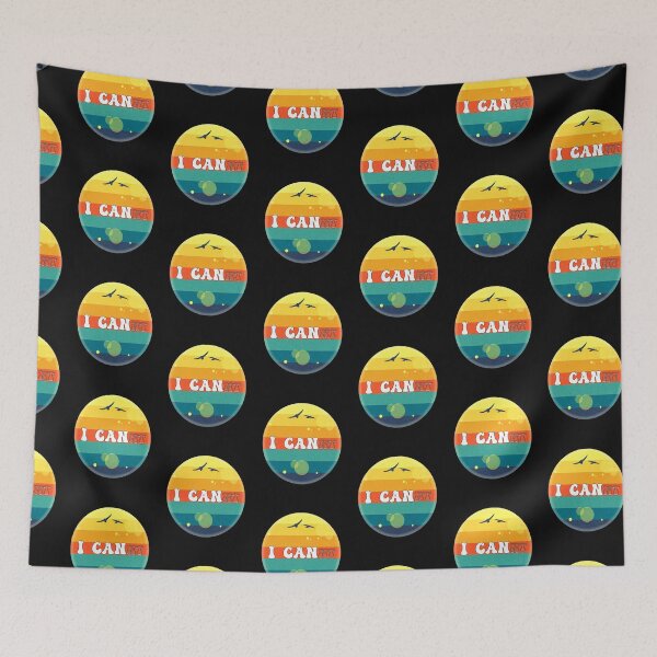 Item preview, Suset Retro Design I Can Inspirational Quote designed and sold by tamdevo1.