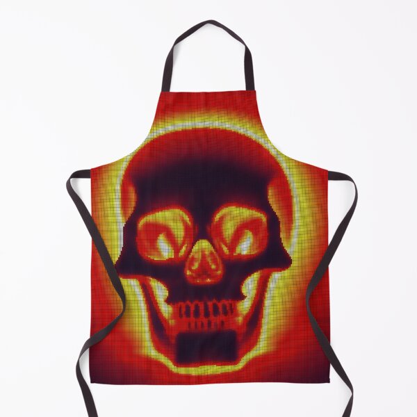 Item preview, Flaming Glowing Skull 8-bit Pixel Art designed and sold by PixelDripped.