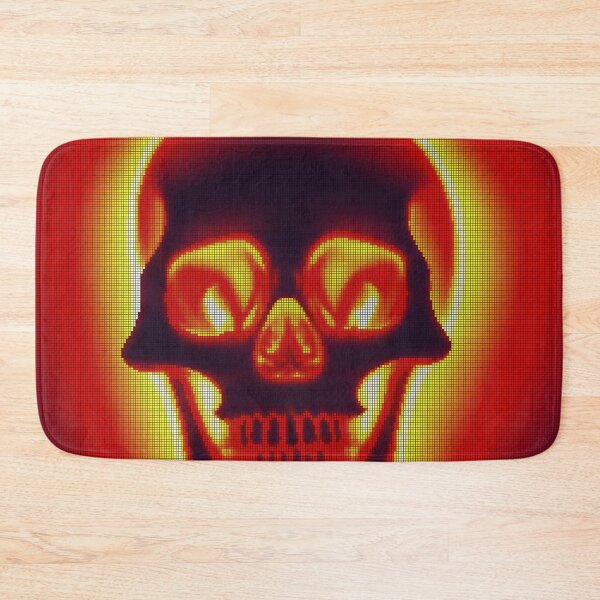 Item preview, Flaming Glowing Skull 8-bit Pixel Art designed and sold by PixelDripped.