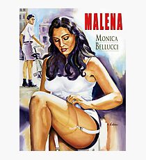 Malena - Monica Bellucci painting movie poster Photographic Print