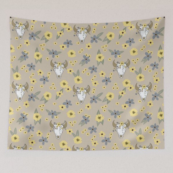 Item preview, Bull Skull Floral designed and sold by ChantalDesign.