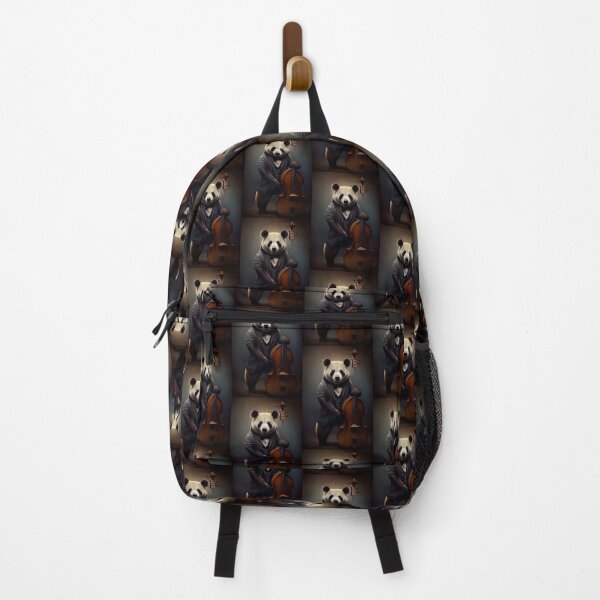 Item preview, panda bear jazz double bass designed and sold by WildPortrait.