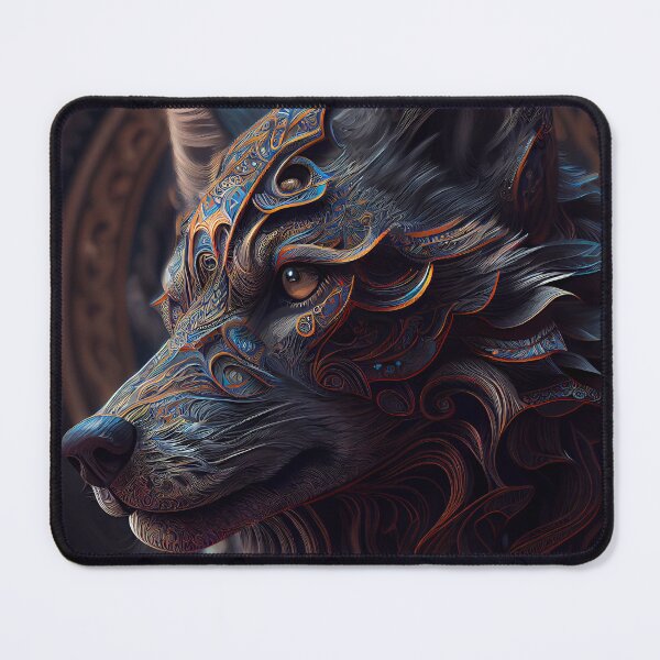 Item preview, Wolf Wall art Decor/Wolf Spirit Art print, trippy wolf art,AI portrait, Animal wall art, Wolf pictures, ,Trendy Wall Art/ Active designed and sold by Adorn Prints.