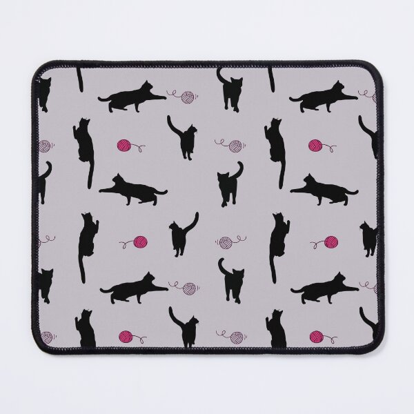 Item preview, Cat Silhouettes Playing with Balls of Yarn designed and sold by FringyGingy.