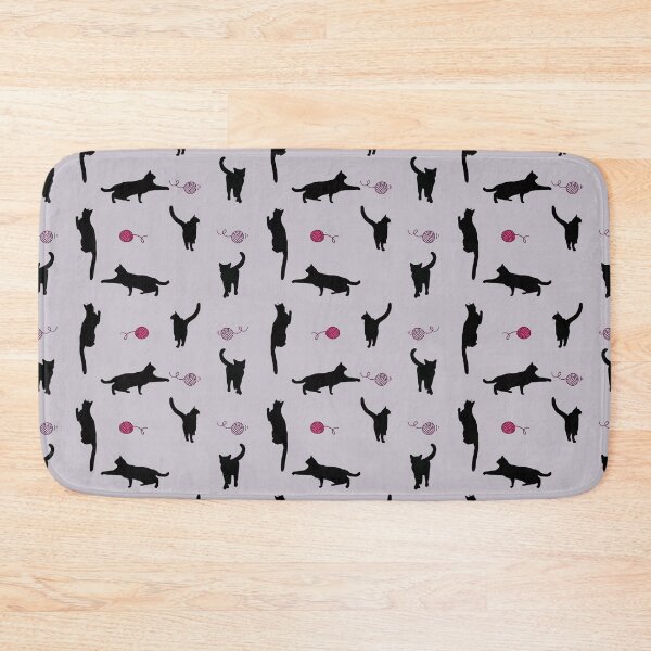 Item preview, Cat Silhouettes Playing with Balls of Yarn designed and sold by FringyGingy.