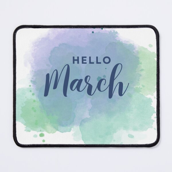 Item preview, Hello March - watercolour designed and sold by PeachesandPear.