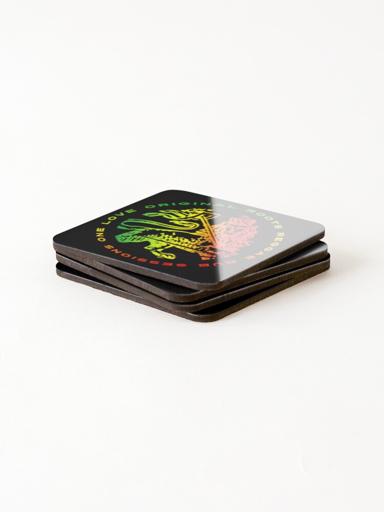 Thumbnail 4 of 5, Coasters (Set of 4), Reggae Roots designed and sold by Meanwhile2.