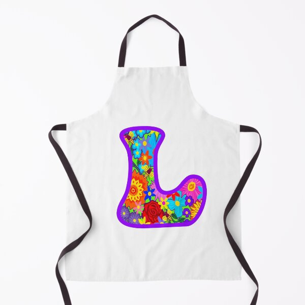 Item preview, Purple Purple Floral Alphabet Letter L – Colorful Boho Psychedelic Flower Typography Art designed and sold by Vividality.