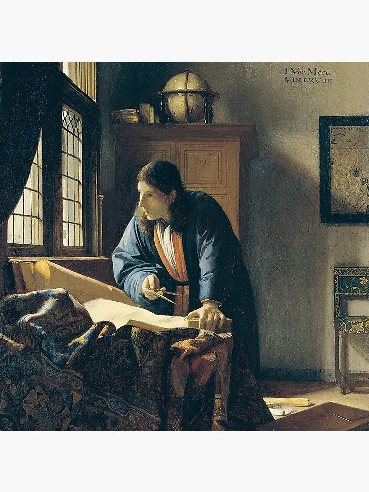 The Kitchen Maid (Keukenmeid) After Jan Vermeer, Classic Old Masters | Art  Board Print