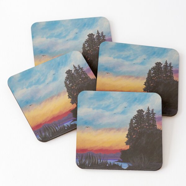 Item preview, Whiffin Spit Sunset designed and sold by Megan JL Evans Art.
