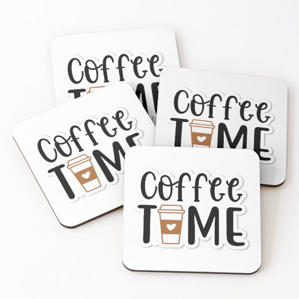 Aperçu de l'œuvre Sticker Coffee Time créée et vendue par P2Genies.
