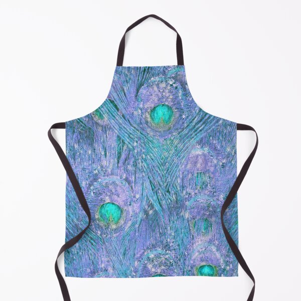 Item preview, Teal and Lavender Purple Peacock Feather Pattern designed and sold by Glimmersmith.