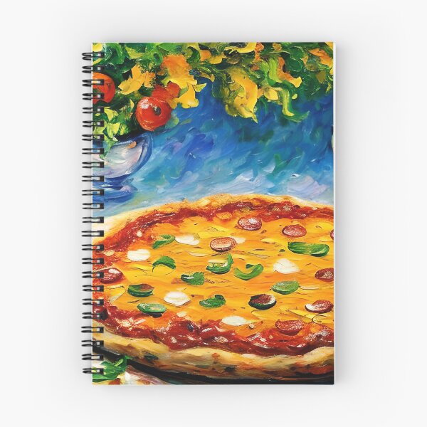 Artikelvorschau, Impressionistisches Pizza-Stillleben entworfen und verkauft von JoanNinjaHen.