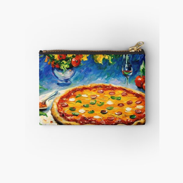 Artikelvorschau, Impressionistisches Pizza-Stillleben entworfen und verkauft von JoanNinjaHen.
