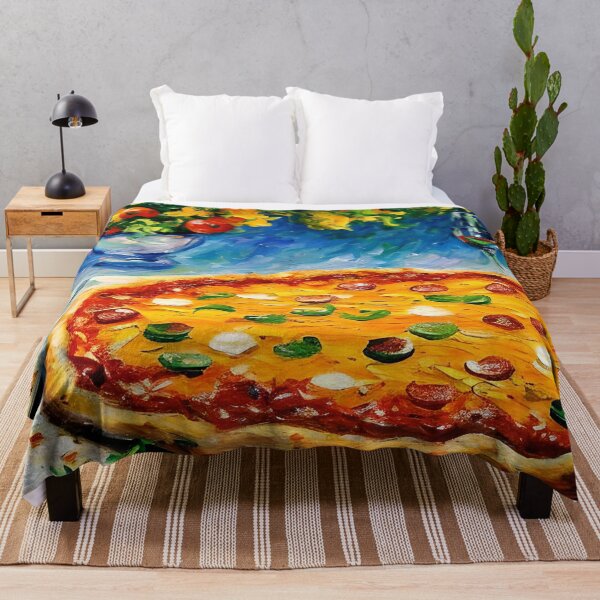 Item preview, Impressionistic Pizza Still-Life designed and sold by JoanNinjaHen.