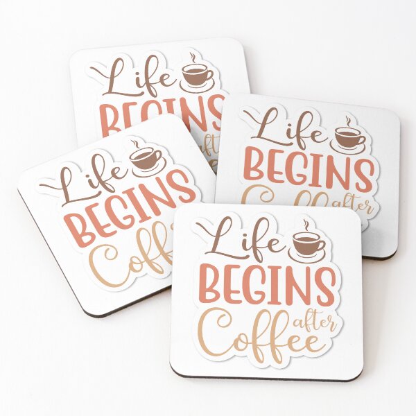 Item preview, Sticker Life Begins After Coffee designed and sold by P2Genies.