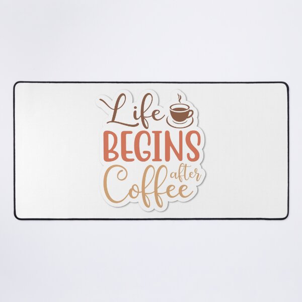 Item preview, Sticker Life Begins After Coffee designed and sold by P2Genies.