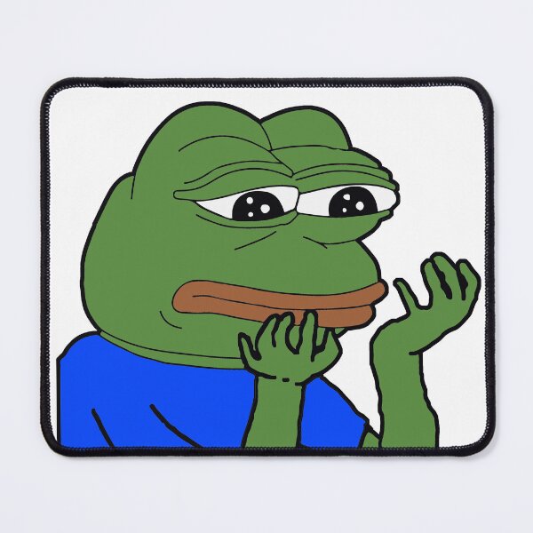Item preview, PepeHands - Sad Frog Emote Design designed and sold by TwoRabbits.