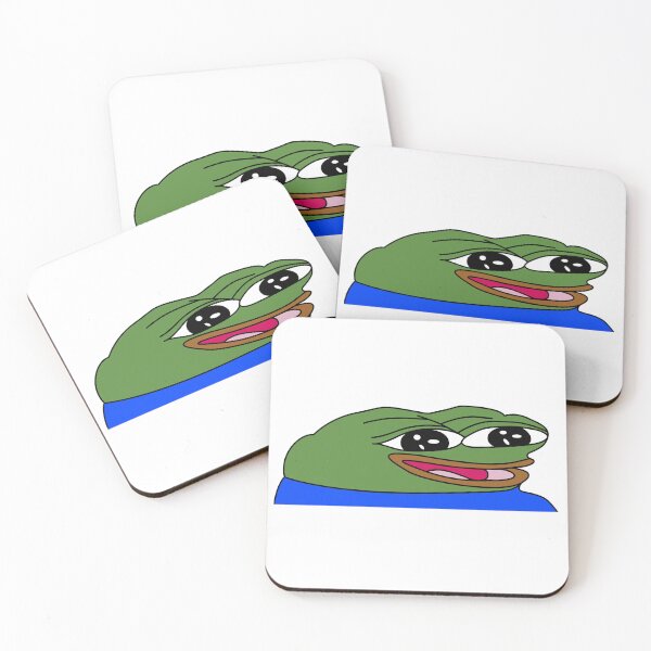 Item preview, WidePeepoHappy - Adorable Frog Emote Design designed and sold by TwoRabbits.
