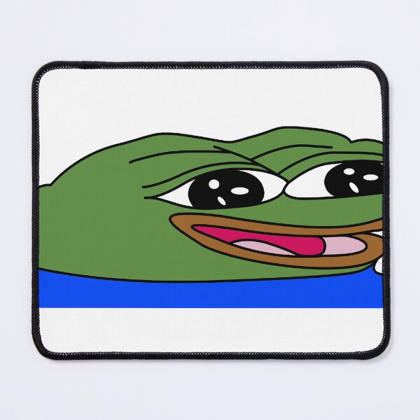 Item preview, WidePeepoHappy - Adorable Frog Emote Design designed and sold by TwoRabbits.