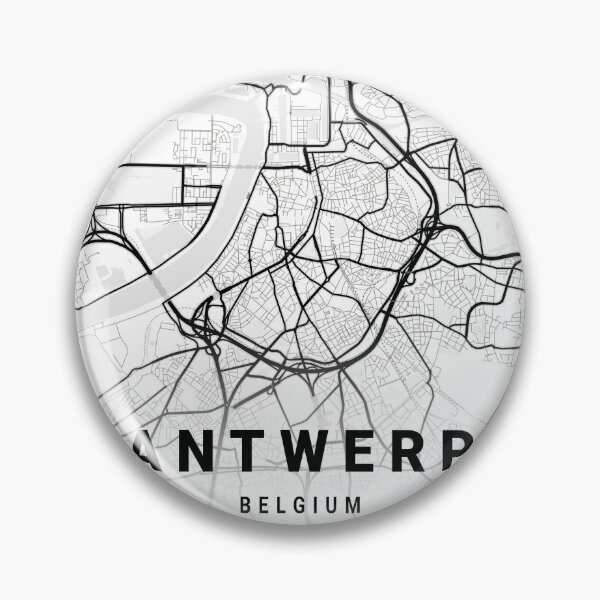 Item preview, Antwerp black and white city map designed and sold by More than Myriad.