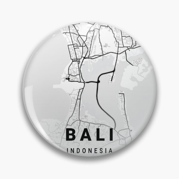 Item preview, Bali black and white map designed and sold by More than Myriad.