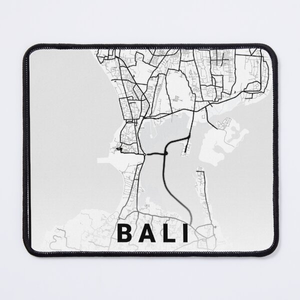 Item preview, Bali black and white map designed and sold by More than Myriad.