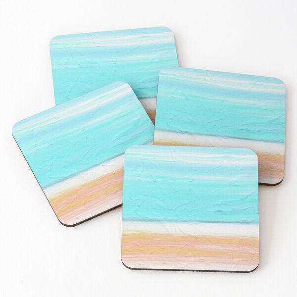 Item preview, Bright Light Colorful Beach Landscape Art designed and sold by Sharon Cummings Art.