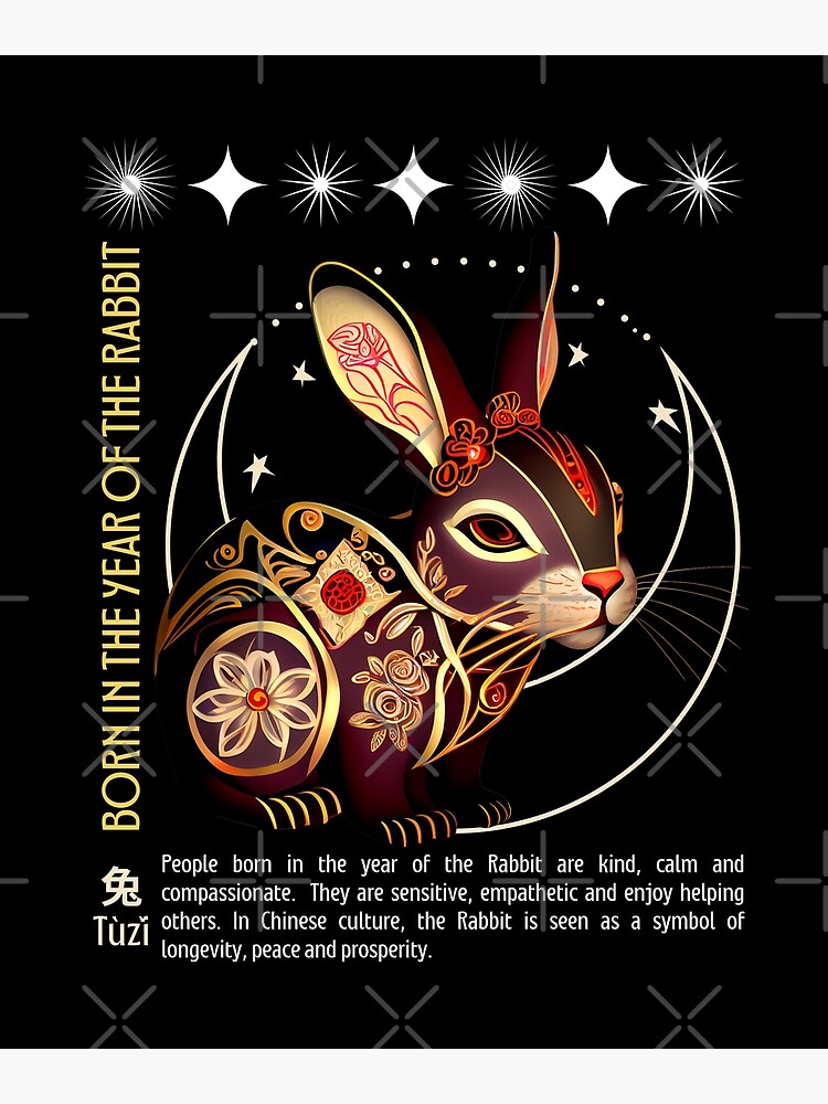 CHINESE ZODIAC THE YEAR OF THE RABBIT Postcard