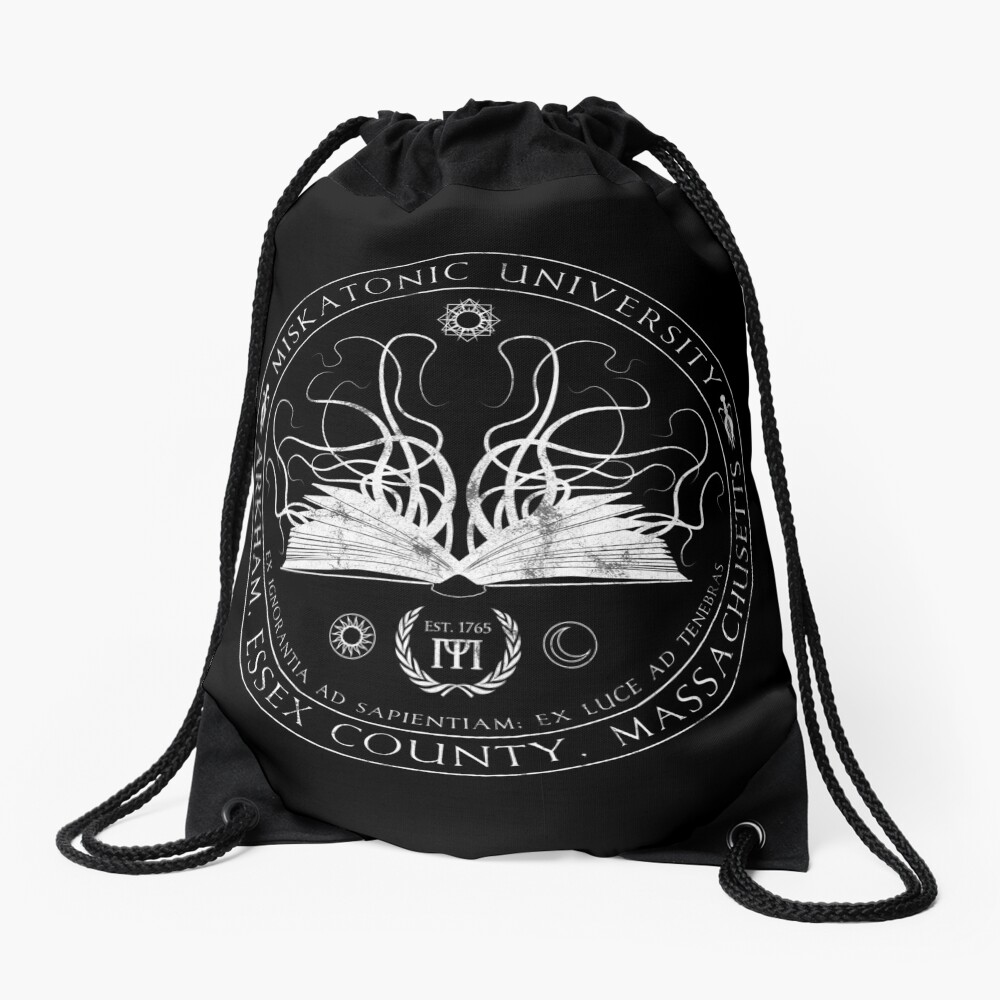 Miskatonic Sigil Drawstring Bag