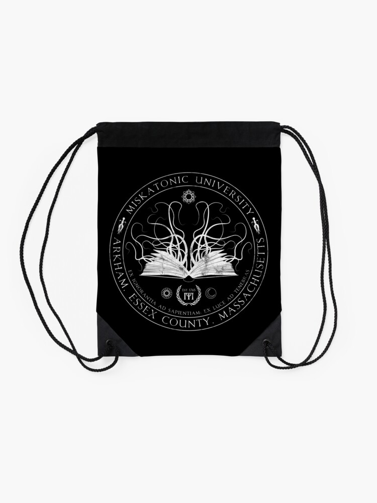 Alternate view of Miskatonic Sigil Drawstring Bag