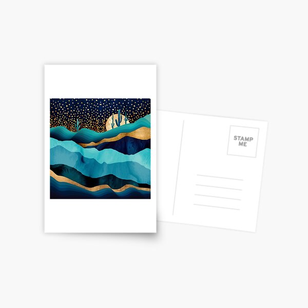 Item preview, Indigo Desert Night designed and sold by spacefrogdesign.