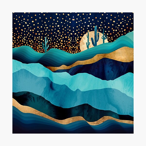 Item preview, Indigo Desert Night designed and sold by spacefrogdesign.