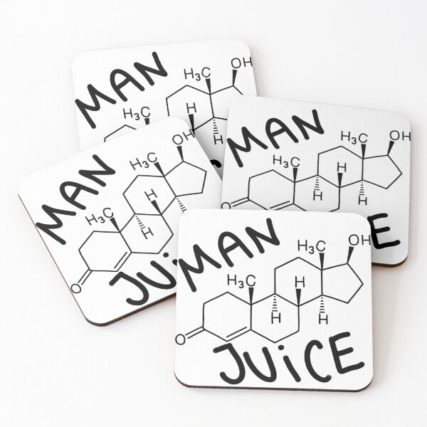 Item preview, Man juice — testosterone structure designed and sold by lena-makes-art.