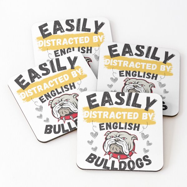 Artikelvorschau, Leicht abgelenkt durch englische Bulldoggenhundeliebhaber-Mutter-Shirt entworfen und verkauft von Castore design.