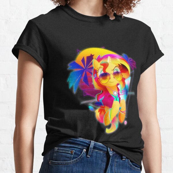 Synthwave Sunset Shimmer T-shirt classique