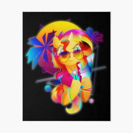 Item preview, Synthwave Sunset Shimmer designed and sold by Ilona Iske.