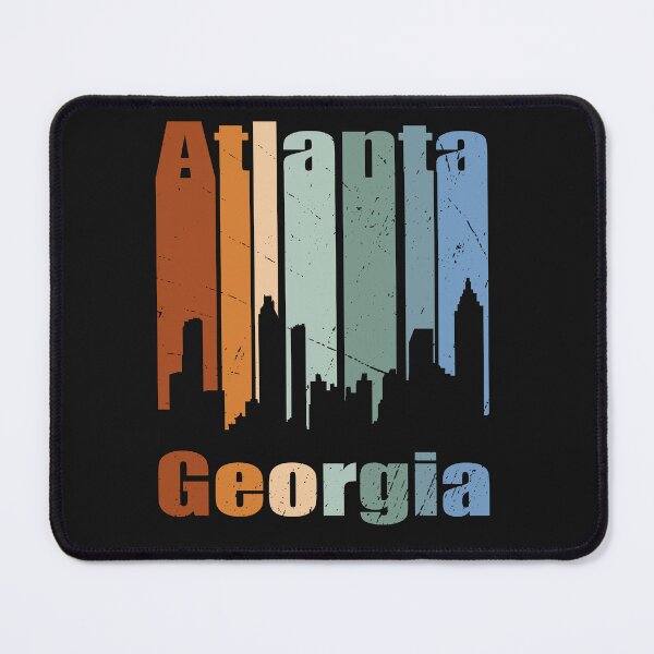 Item preview, Atlanta Georgia vintage skyline designed and sold by OpenmindARTWORK.