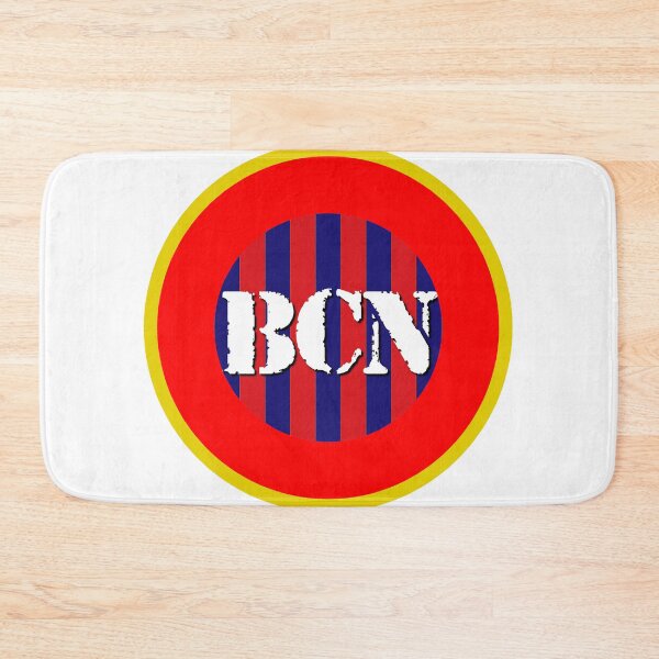 Item preview, BCN Barcelona Catalunya Barca Red Blue Yellow Retro Mod designed and sold by ModSupporters.