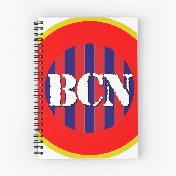 Item preview, BCN Barcelona Catalunya Barca Red Blue Yellow Retro Mod designed and sold by ModSupporters.